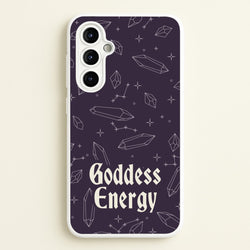 Goodess Energy Pattern  - Goth Aesthetic Phone Case for Galaxy A54