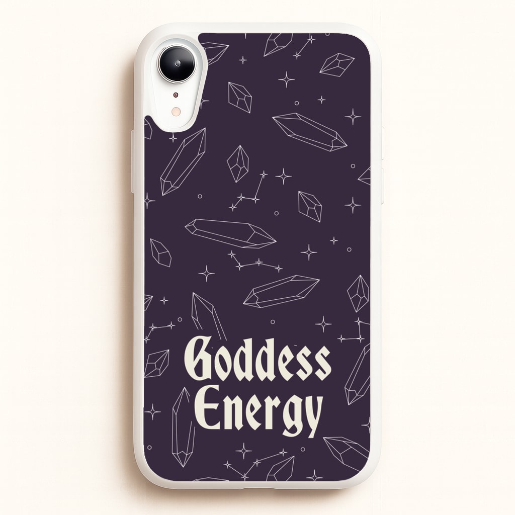Goodess Energy Pattern  - Goth Aesthetic Phone Case for iPhone XR