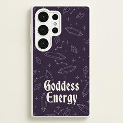Goodess Energy Pattern  - Goth Aesthetic Phone Case for Galaxy S25 Ultra
