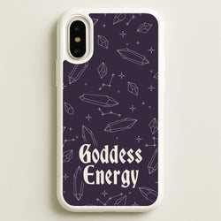 Goodess Energy Pattern  - Goth Aesthetic Phone Case for iPhone X / XS