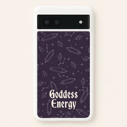 Goodess Energy Pattern  - Goth Aesthetic Phone Case for Google Pixel 6a