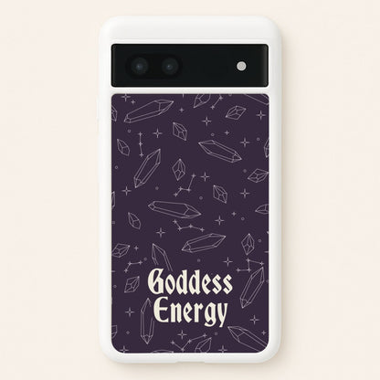Goodess Energy Pattern  - Goth Aesthetic Phone Case for Google Pixel 6a