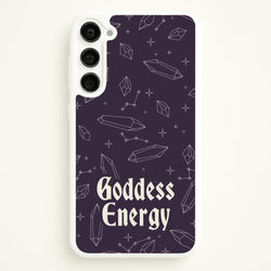 Goodess Energy Pattern  - Goth Aesthetic Phone Case for Galaxy S23 Plus