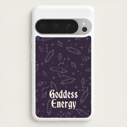 Goodess Energy Pattern  - Goth Aesthetic Phone Case for Google Pixel 9 Pro XL