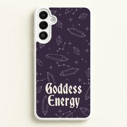 Goodess Energy Pattern  - Goth Aesthetic Phone Case for Galaxy A36