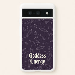 Goodess Energy Pattern  - Goth Aesthetic Phone Case for Google Pixel 8
