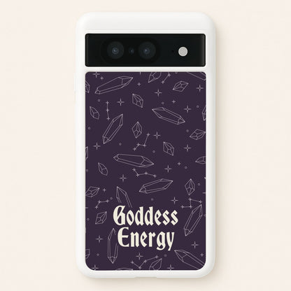 Goodess Energy Pattern  - Goth Aesthetic Phone Case for Google Pixel 8