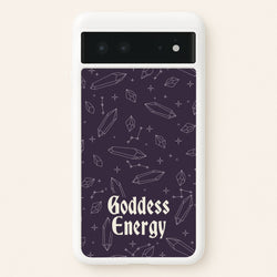 Goodess Energy Pattern  - Goth Aesthetic Phone Case for Google Pixel 6
