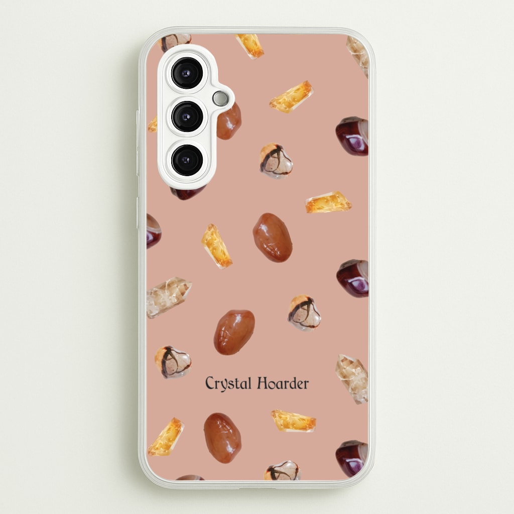 Crystal Hoarder Pattern  - Goth Aesthetic Phone Case for Galaxy A14