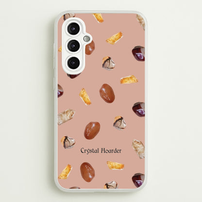 Crystal Hoarder Pattern  - Goth Aesthetic Phone Case for Galaxy A14