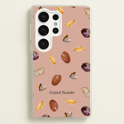 Crystal Hoarder Pattern  - Goth Aesthetic Phone Case for Galaxy S25 Ultra