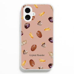 Crystal Hoarder Pattern  - Goth Aesthetic Phone Case for iPhone 16 Plus