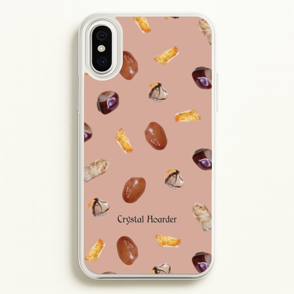 Crystal Hoarder Pattern  - Goth Aesthetic Phone Case for iPhone XS Max