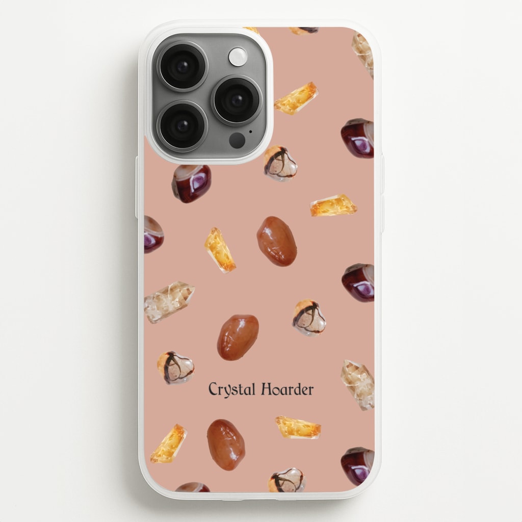Crystal Hoarder Pattern  - Goth Aesthetic Phone Case for iPhone 13 Pro Max