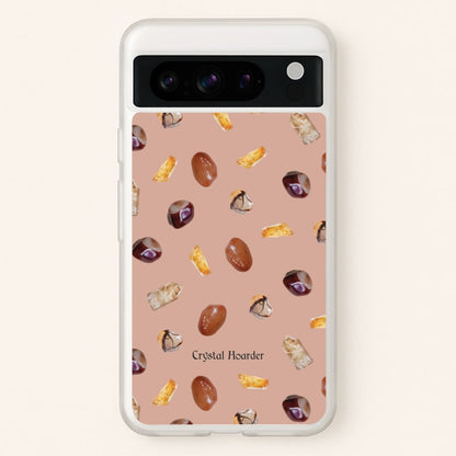 Crystal Hoarder Pattern  - Goth Aesthetic Phone Case for Google Pixel 8 Pro