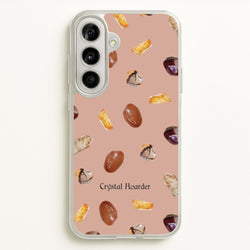 Crystal Hoarder Pattern  - Goth Aesthetic Phone Case for Galaxy A56