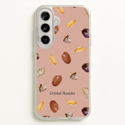 Crystal Hoarder Pattern  - Goth Aesthetic Phone Case for Galaxy A56