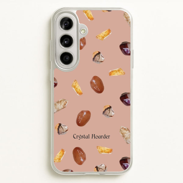 Crystal Hoarder Pattern  - Goth Aesthetic Phone Case for Galaxy A56