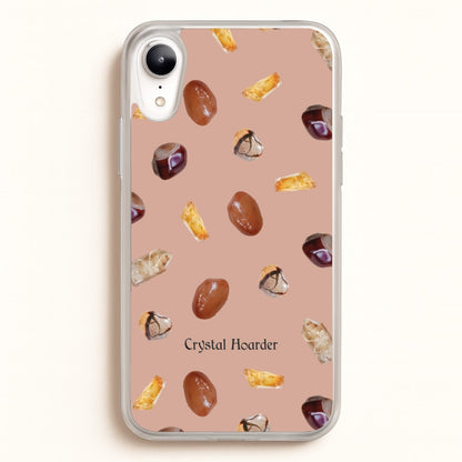 Crystal Hoarder Pattern  - Goth Aesthetic Phone Case for iPhone XR
