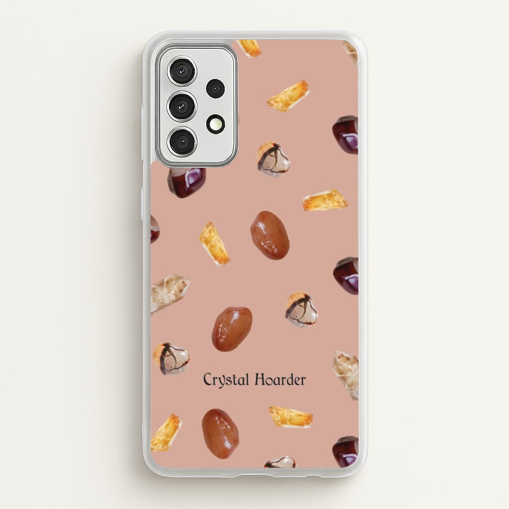 Crystal Hoarder Pattern  - Goth Aesthetic Phone Case for Galaxy A52 / A52s
