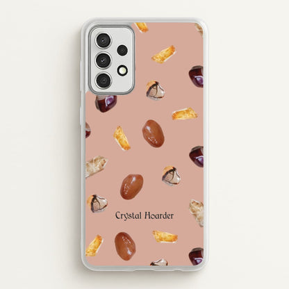 Crystal Hoarder Pattern  - Goth Aesthetic Phone Case for Galaxy A52 / A52s