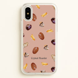 Crystal Hoarder Pattern  - Goth Aesthetic Phone Case for iPhone X / XS