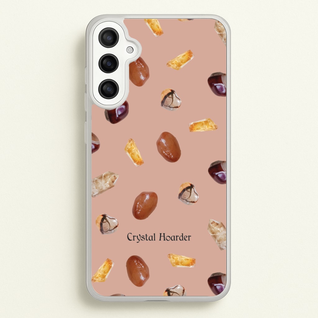 Crystal Hoarder Pattern  - Goth Aesthetic Phone Case for Galaxy A36