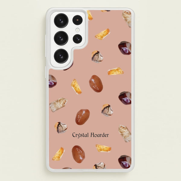 Crystal Hoarder Pattern  - Goth Aesthetic Phone Case for Galaxy S22 Ultra