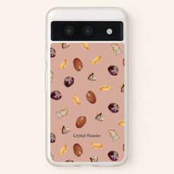 Crystal Hoarder Pattern  - Goth Aesthetic Phone Case for Google Pixel 8a