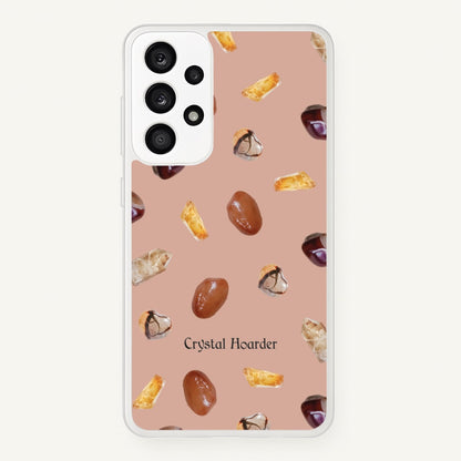 Crystal Hoarder Pattern  - Goth Aesthetic Phone Case for Galaxy A53