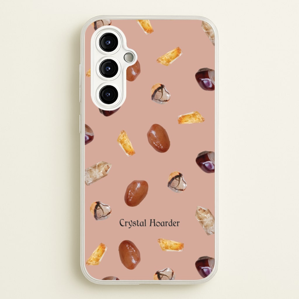 Crystal Hoarder Pattern  - Goth Aesthetic Phone Case for Galaxy A54