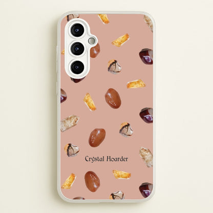 Crystal Hoarder Pattern  - Goth Aesthetic Phone Case for Galaxy A54
