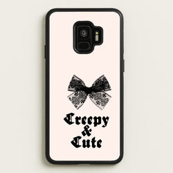 Creepy And Cute Coquette  - Goth Aesthetic Phone Case for Galaxy S9