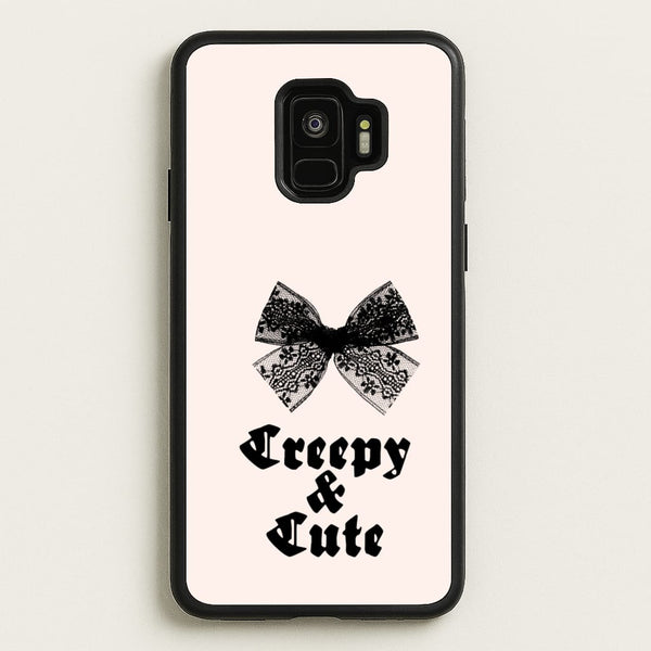 Creepy And Cute Coquette  - Goth Aesthetic Phone Case for Galaxy S9