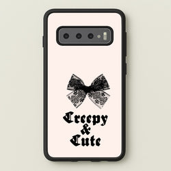 Creepy And Cute Coquette  - Goth Aesthetic Phone Case for Galaxy S10