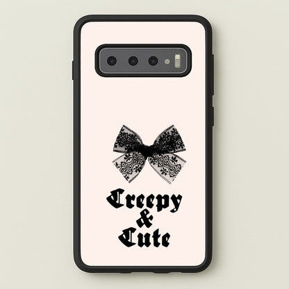Creepy And Cute Coquette  - Goth Aesthetic Phone Case for Galaxy S10