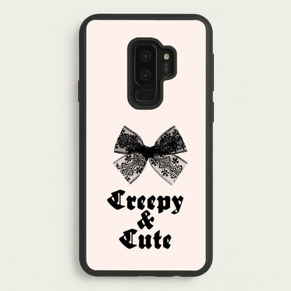 Creepy And Cute Coquette  - Goth Aesthetic Phone Case for Galaxy S9 Plus