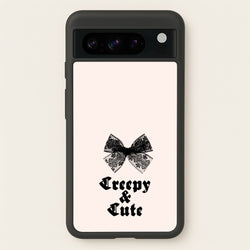 Creepy And Cute Coquette  - Goth Aesthetic Phone Case for Google Pixel 8 Pro