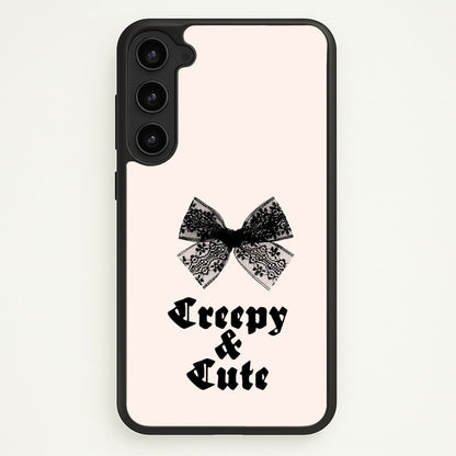 Creepy And Cute Coquette  - Goth Aesthetic Phone Case for Galaxy S23