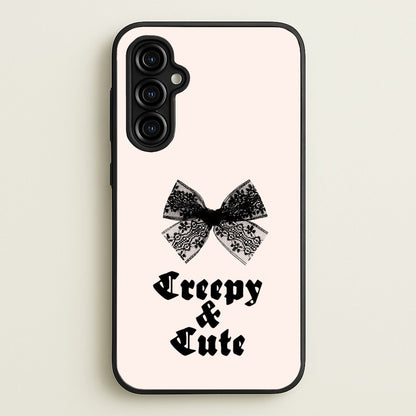 Creepy And Cute Coquette  - Goth Aesthetic Phone Case for Galaxy A54