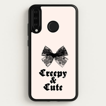 Creepy And Cute Coquette  - Goth Aesthetic Phone Case for Huawei P30 Lite