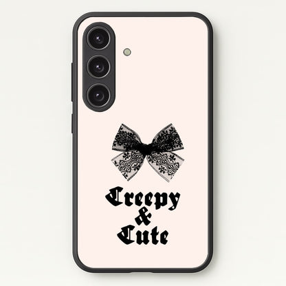Creepy And Cute Coquette  - Goth Aesthetic Phone Case for Galaxy S24