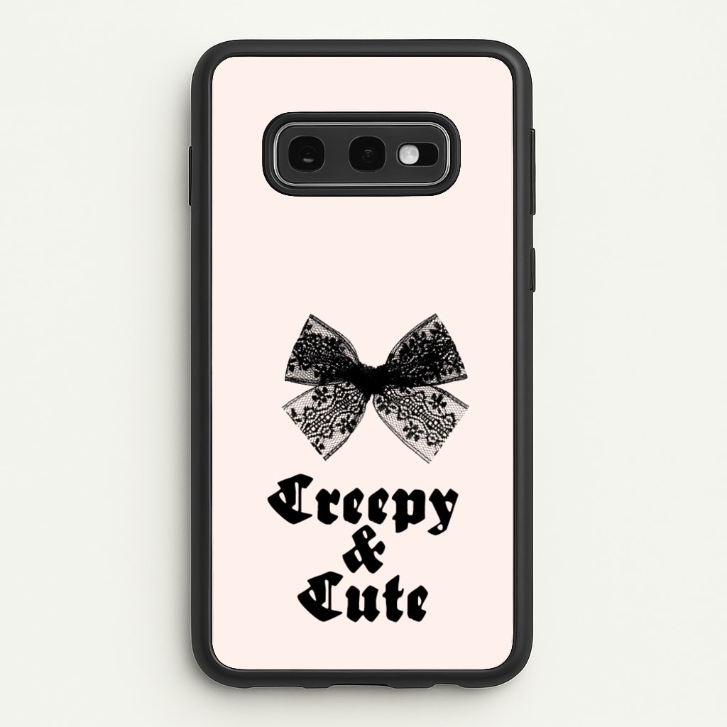 Creepy And Cute Coquette  - Goth Aesthetic Phone Case for Galaxy S10e