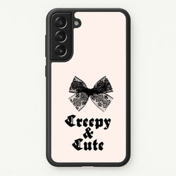 Creepy And Cute Coquette  - Goth Aesthetic Phone Case for Galaxy S21FE