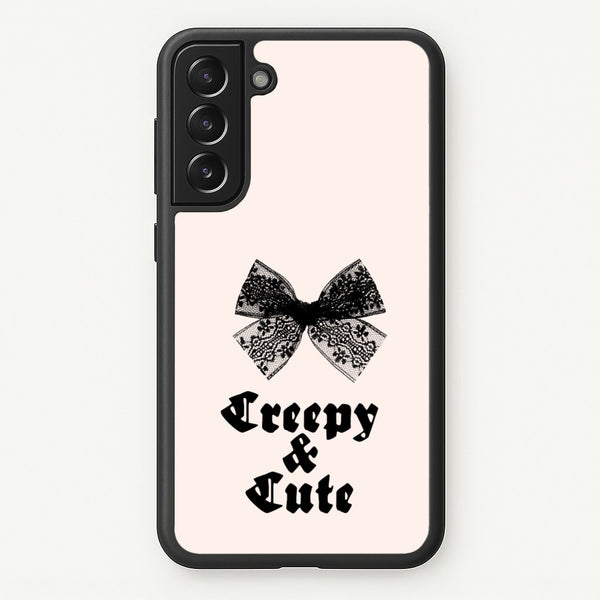 Creepy And Cute Coquette  - Goth Aesthetic Phone Case for Galaxy S21FE