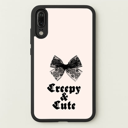 Creepy And Cute Coquette  - Goth Aesthetic Phone Case for Huawei P20