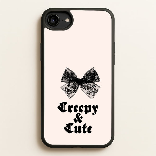 Creepy And Cute Coquette  - Goth Aesthetic Phone Case for iPhone 6 / 7 / 8 / SE