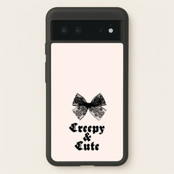 Creepy And Cute Coquette  - Goth Aesthetic Phone Case for Google Pixel 6