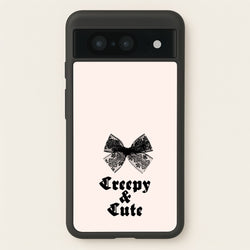 Creepy And Cute Coquette  - Goth Aesthetic Phone Case for Google Pixel 8
