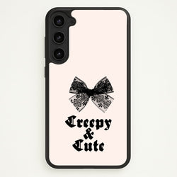 Creepy And Cute Coquette  - Goth Aesthetic Phone Case for Galaxy S23 Plus